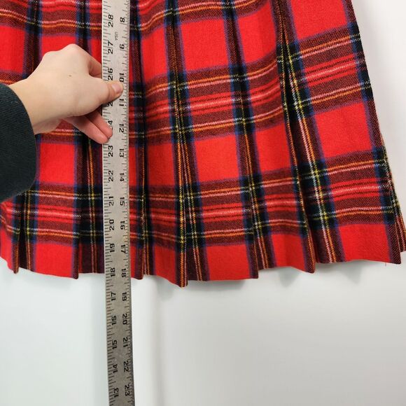 VTG Wool Skirt Womens 8 Old Money Scotland School Girl Preppy Y2k Oxford Style - Picture 11 of 11